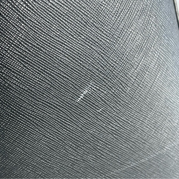 Tory Burch Saffiano Leather Tote Black Bag - Picture 6 of 16